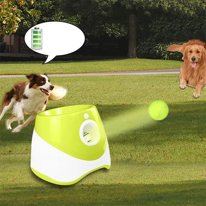 Automatic Dog Tennis Ball Launcher Dogs Chase Toys Automatic Fun Interactive Machine Fun Interactive Rechargable Catapult 6 Ball